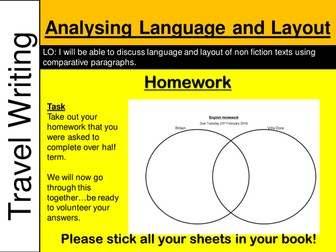 Travel Writing - Year 7