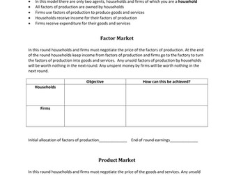 The Circular Flow of Income Game