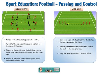 Football task cards with differentiated learning challenges