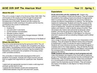 American West- Cowboys to Conflict