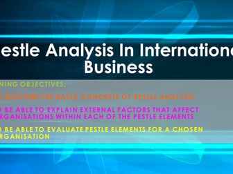 PESTLE Analysis in International Business