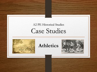 A2 PE OCR - Historical Studies: Athletics case study powerpoint presentation