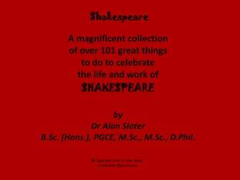 Shakespeare Over 101 Things To Do To Celebrate His Life And Work