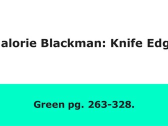 Malorie Blackman: Knife Edge - Chapter 5