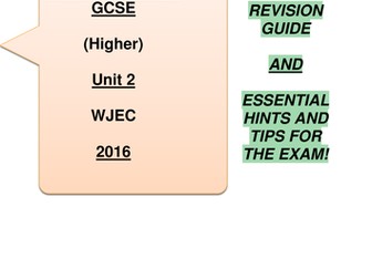 GCSE ENGLISH LANGUAGE REVISION GUIDE FOR THE OLD SPEC WJEC UNIT 2 (2014-2016)