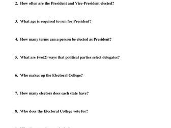 Presidential Election Assignment