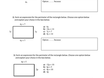 Forming Expressions & Solving Equations Complete Lesson 