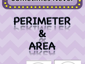Perimeter and Area Thinking Activities