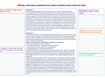 3x Differentiated  Explanation texts - water cycle, camels, formal and informal with questions KS2