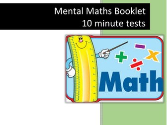 key stage 2, Mental Maths Booklet