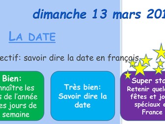 Months, days and date