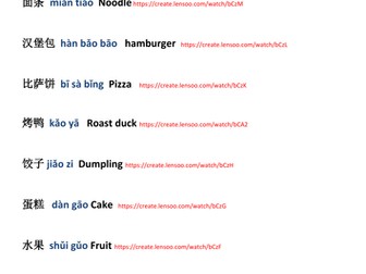 Chinese Mandarin - Foods