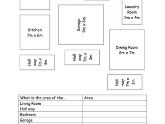 Area of Compound Shapes Floor Plan