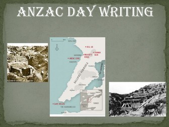 ANZAC Day - writing activity
