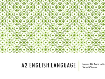 Word class revision for ENGB3