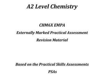 AQA A2 Level Chemistry EMPA Revision Pack CHM6X