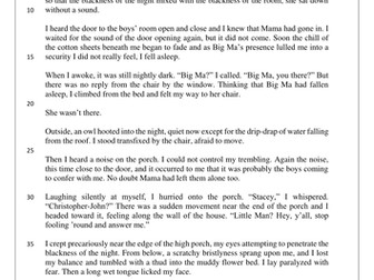 NEW AQA GCSE in English Language Paper 1 - 'Roll of Thunder, Hear My Cry' 