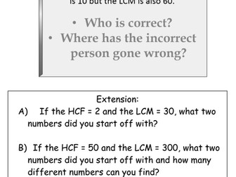 HCF and LCM application questions with solutions