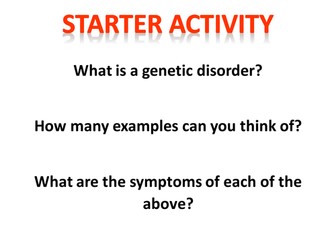 Genetic Disorders and Inheritance