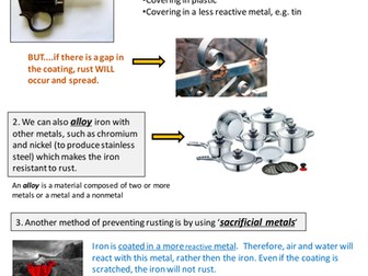 Methods of preventing rusting