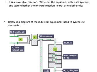 Haber Process worksheet