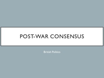 Post-War Consensus