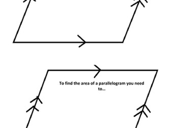 Area of parallelograms