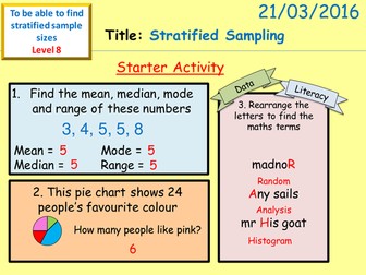 Stratified Sampling