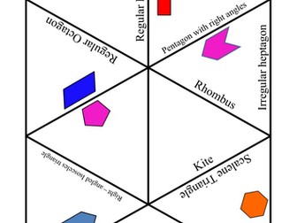 2D Shapes Naming Tarsia Puzzle