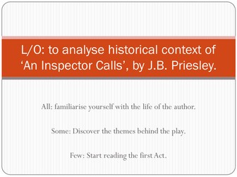 An Inspector Calls- Historical Context