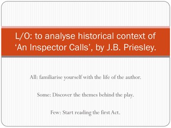 An Inspector Calls- Historical Context