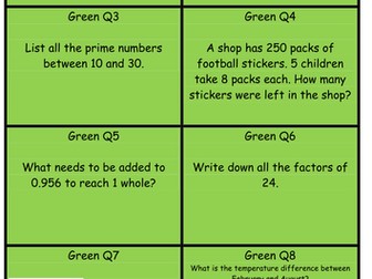 Y6 SATs revision: Reasoning treasure hunt