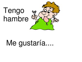 Tengo Hambre - Me Gustaría... Spanish foods y7-y9