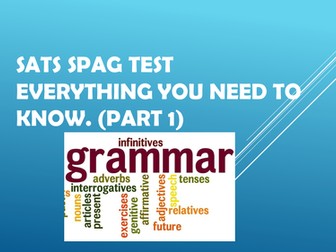 SPAG Test revision - everything you need to know - Part 1