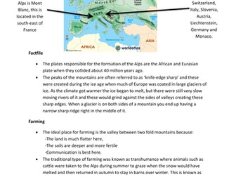 The Alps - Geography GCSE Case Study