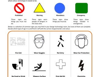 Health and Safety Worksheets and Activities - Full Set