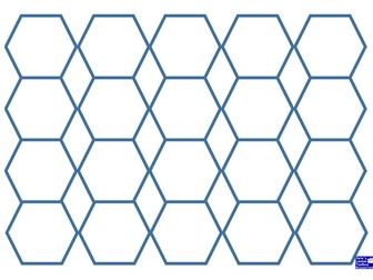 Hexagon template 20 per page