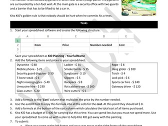Spreadsheet KS3 