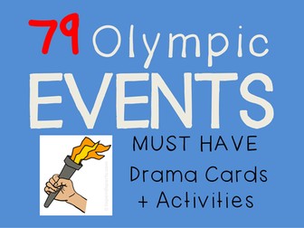 OLYMPICS : Drama Cards + Suggested Olympic Themed Activities