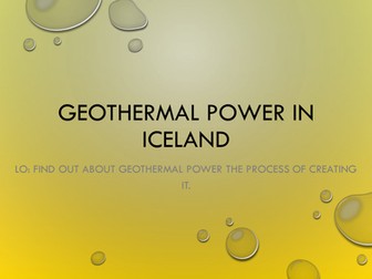 Geothermal Power in  iceland
