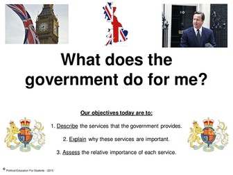 What does the government do for me?