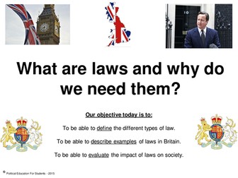 What are laws and why do we need them?