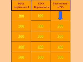 DNA Replication - Jeopardy