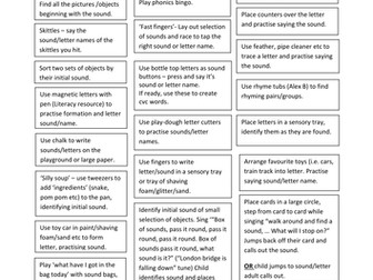 Practical phonics activities