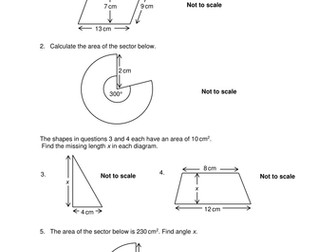 OCR Maths: Foundation GCSE - Check In Test 10.03 Area calculations