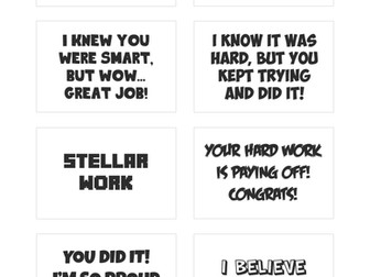 ★ Student Encouragement Cards - Part 1 | PDF Printables ★