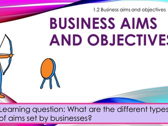 Business aims and objectives
