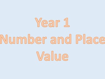 Year 1 Maths Mastery Number and Place Value to 40