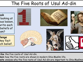 The Five Roots of Usul Ad-din - Edexcel GCSE Religious Studies B - Area of Study 2 - Islam