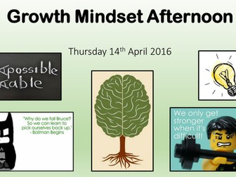 Activities for a Whole-School Growth Mindset Afternoon